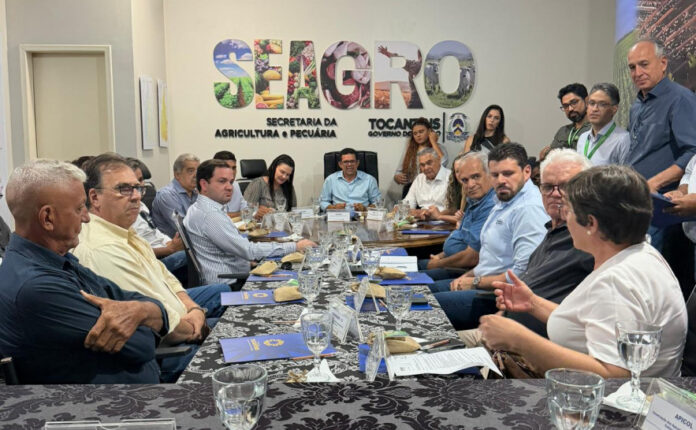 A Seagro promoveu uma reunião com representantes do agronegócio tocantinense para apresentar as ações da Secretaria, ouvir demandas do setor e fortalecer a construção conjunta de políticas públicas voltadas ao desenvolvimento sustentável.
