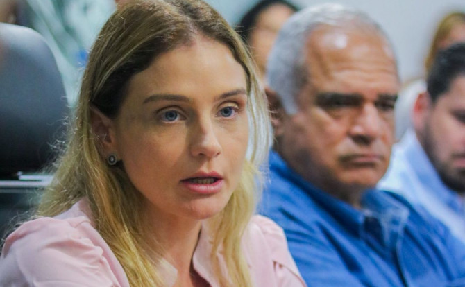 Caroline Barcellos, presidente da Aprosoja Tocantins, destacou na reunião pautas estratégicas como sustentabilidade, competitividade e o fortalecimento das cadeias agrícolas do Estado.