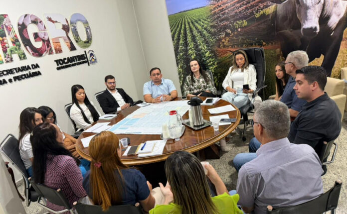 o Estado e município participam da reunião para organizar as vendas dos ambulantes na Agrotins 2026