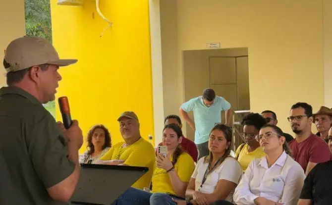 O secretário da Seagro, Fred Sodré, realizou o encerramento do Circuito das Agroindústrias, destacando o incentivo do Governo do Estado à produção agroindustrial - Juliana Mota/Governo do Tocantins